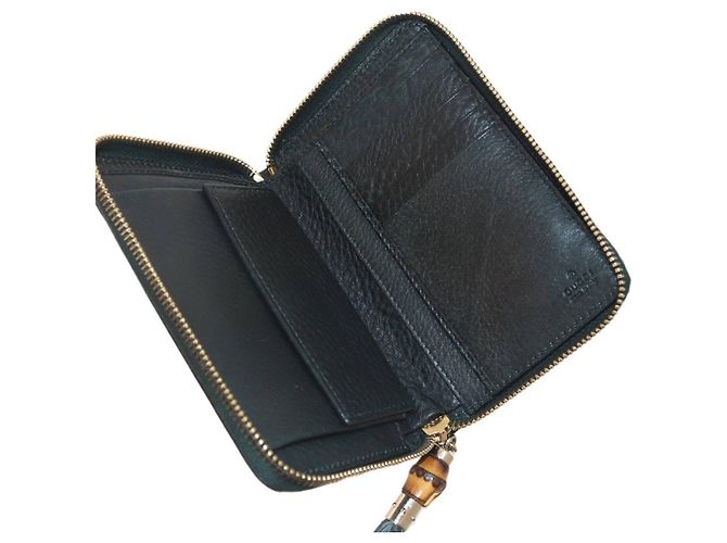 Gucci Diamante Bi-fold Wallet Schwarz Beige - Ansicht 6