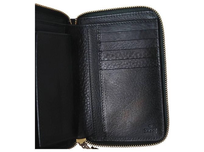Gucci Diamante Bi-fold Wallet Schwarz Beige - Ansicht 7