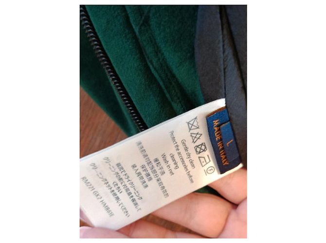 Louis Vuitton Giacca in velluto colorblock FW22 Nero Bianco Blu Verde - vista 6