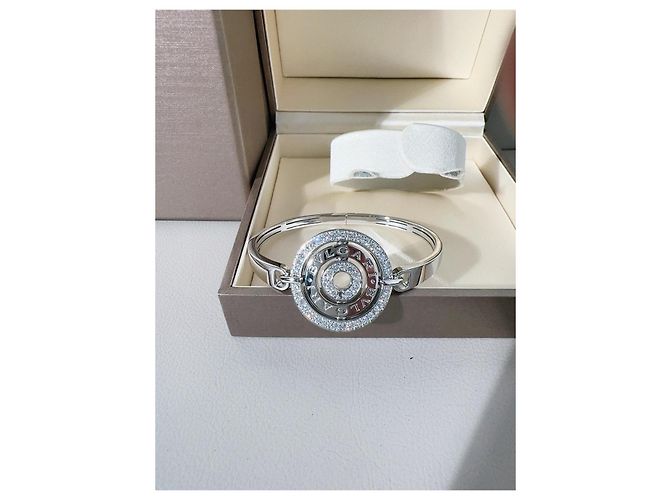 Bulgari Bracciale Bvlgari Grilia Luna in oro bianco e diamanti Argento - vista 3