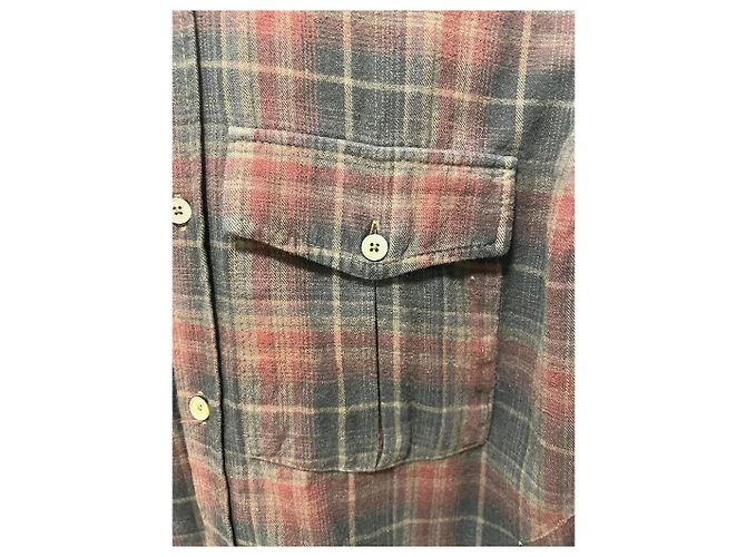Zadig & Voltaire Camicia a quadri uomo Multicolore Bordò - vista 3
