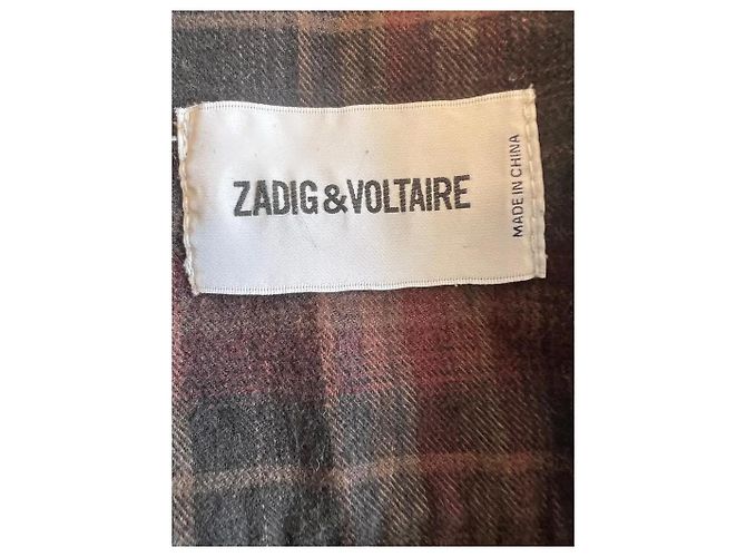 Zadig & Voltaire Camicia a quadri uomo Multicolore Bordò - vista 9