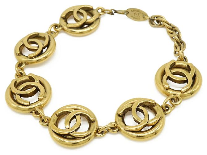 Bracciale con catena e cerchio logo Coco di Chanel D'oro - vista 2