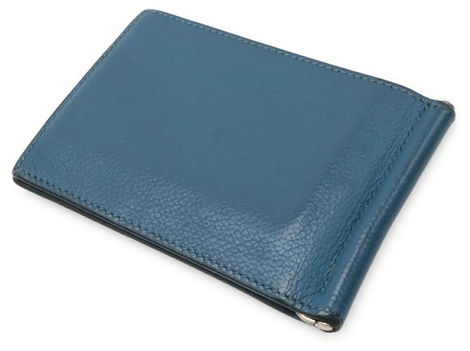 Hermès HERMES Poker Bi-fold Wallet in Peacock Blue Blau - Ansicht 3
