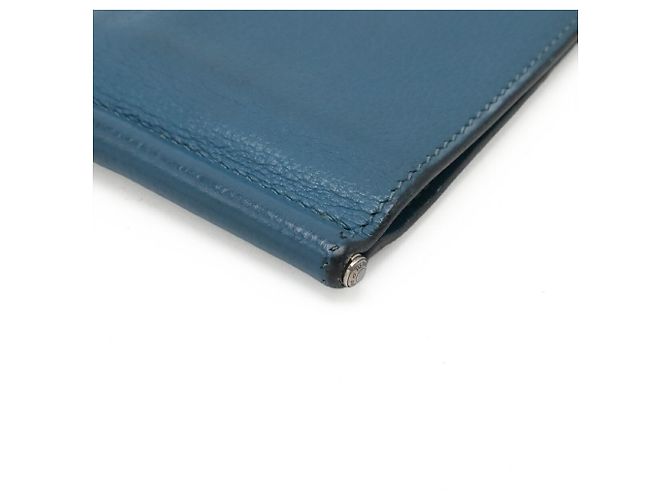 Hermès HERMES Poker Bi-fold Wallet in Peacock Blue Blau - Ansicht 4