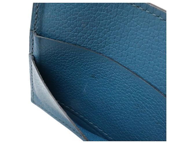 Hermès HERMES Poker Bi-fold Wallet in Peacock Blue Blau - Ansicht 6