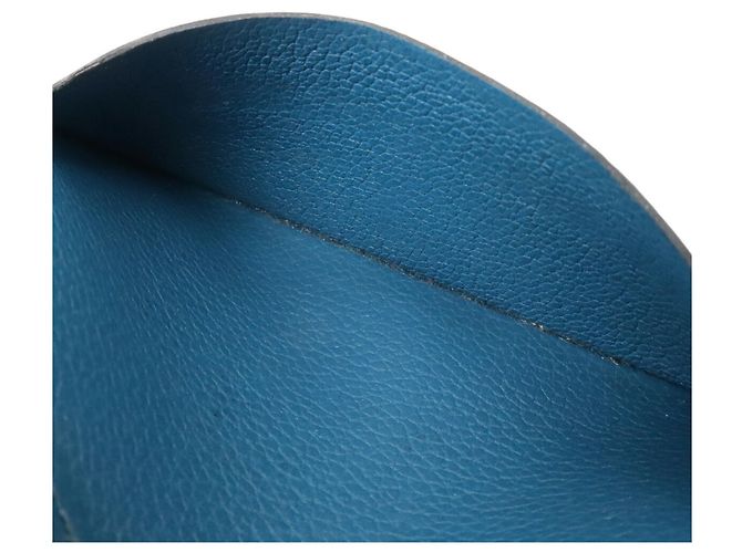 Hermès HERMES Poker Bi-fold Wallet in Peacock Blue Blau - Ansicht 7