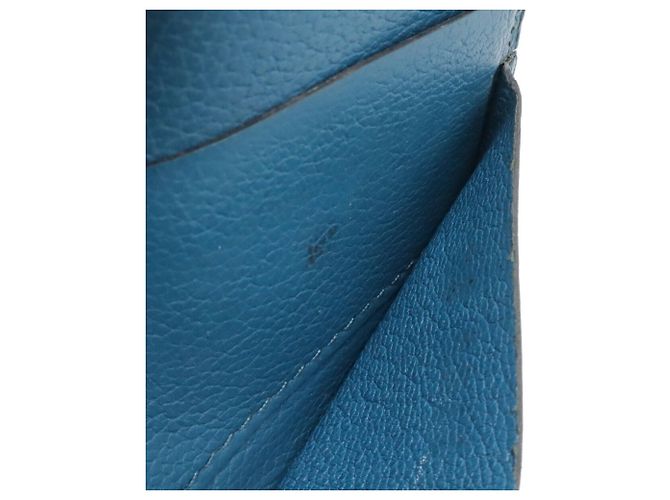 Hermès HERMES Poker Bi-fold Wallet in Peacock Blue Blau - Ansicht 8