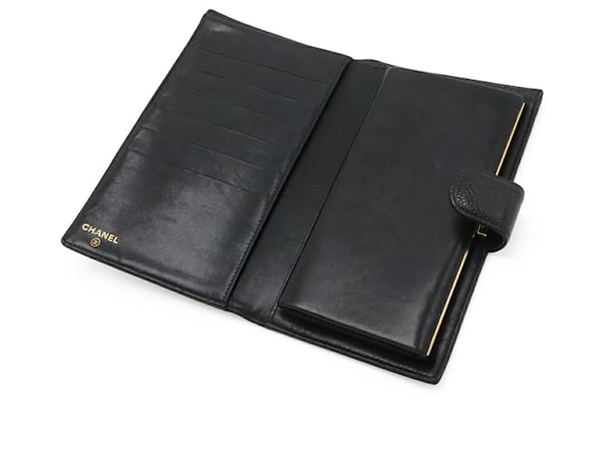 Chanel Coco Mark Long Wallet Schwarz - Ansicht 5