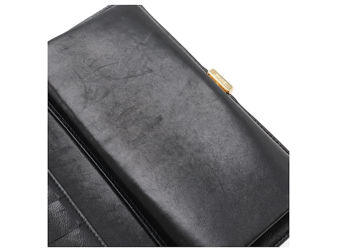 Chanel Coco Mark Long Wallet Schwarz - Ansicht 7