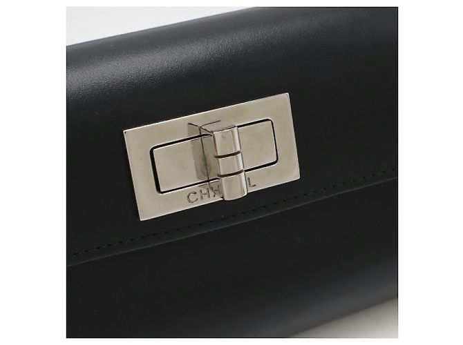 Chanel 2.55 Borsa cintura in pelle nera Nero - vista 7