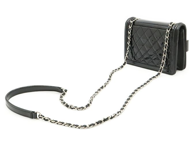 Borsa a Spalla Chanel Lego Boy Nero Bianco - vista 3