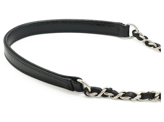 Borsa a Spalla Chanel Lego Boy Nero Bianco - vista 6