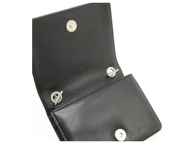 Borsa a Spalla Chanel Lego Boy Nero Bianco - vista 7