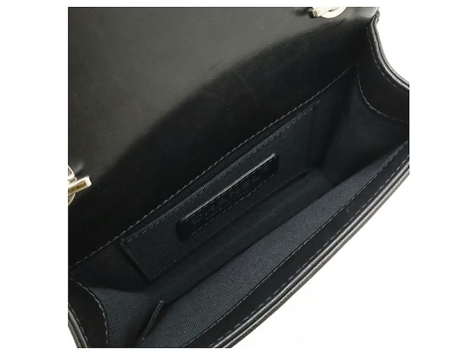 Borsa a Spalla Chanel Lego Boy Nero Bianco - vista 8