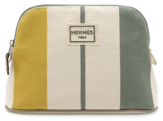 Hermès HERMES Bolide Pouch Mini Rayures Verde - vista 2