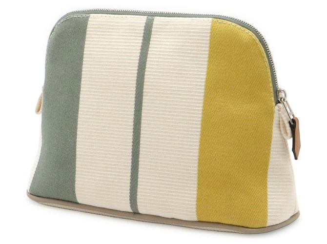 Hermès HERMES Bolide Pouch Mini Rayures Verde - vista 3