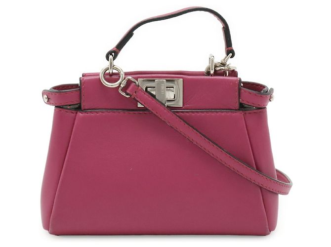 Bolsa FENDI Micro Peekaboo em Rose Purple Roxo - vista 2