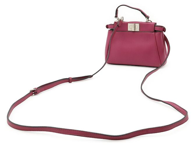 Bolsa FENDI Micro Peekaboo em Rose Purple Roxo - vista 3
