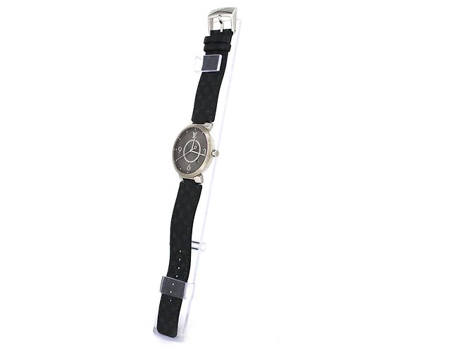 Orologio Louis Vuitton Tambour Slim Monogram Q1DM0 Quartz - vista 2