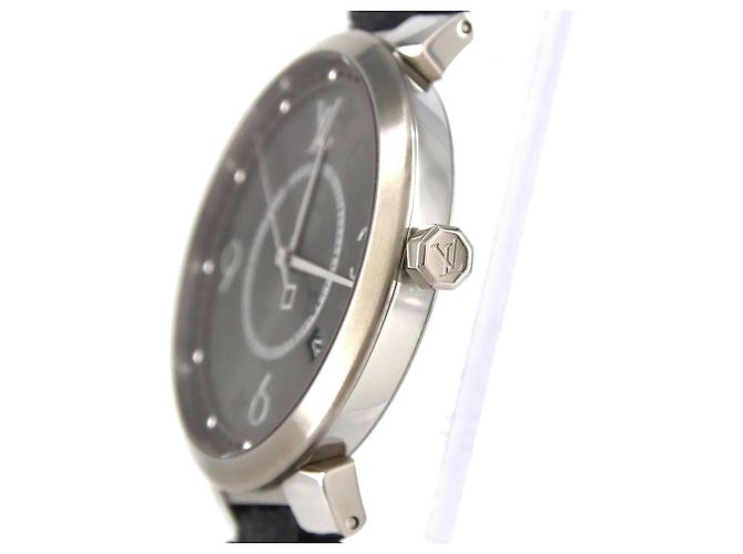 Orologio Louis Vuitton Tambour Slim Monogram Q1DM0 Quartz - vista 3