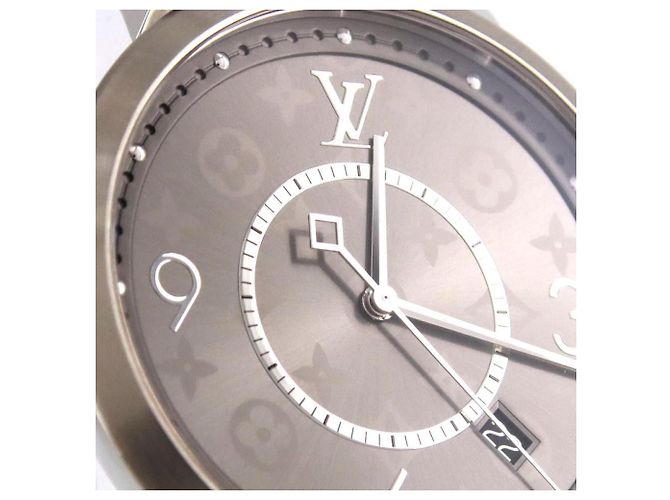 Orologio Louis Vuitton Tambour Slim Monogram Q1DM0 Quartz - vista 6