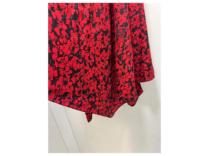 Zadig & Voltaire Gonna lunga Jafar Skeleton Jac Bico Nero Rosso - vista 4