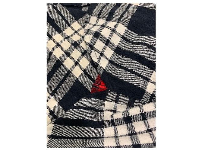 Zadig & Voltaire Camisa de cuadros blanca y negra de algodón Negro Blanco - vista 3
