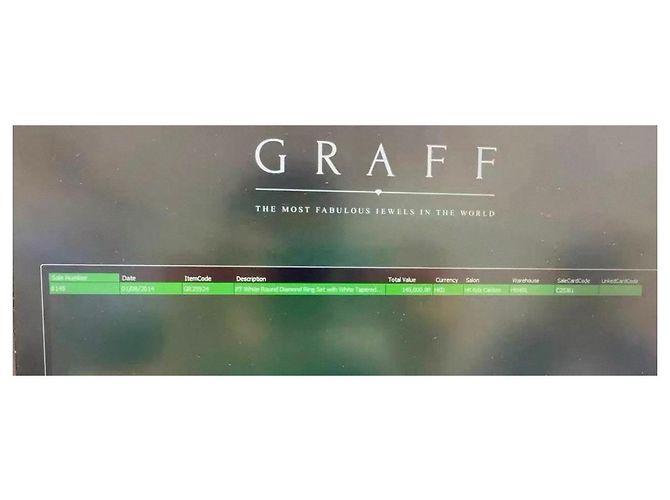 Graff Promise Three Stones Diamantring aus Platin Silber - Ansicht 8