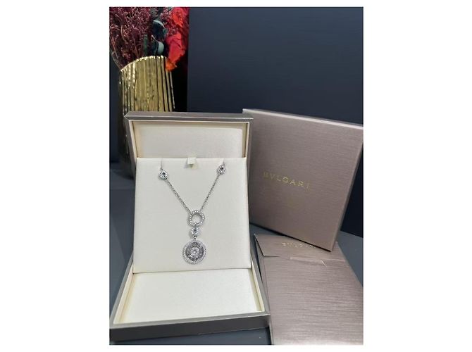 Bulgari Collana Bvlgari Astrale in Platino e Diamanti Argento - vista 3