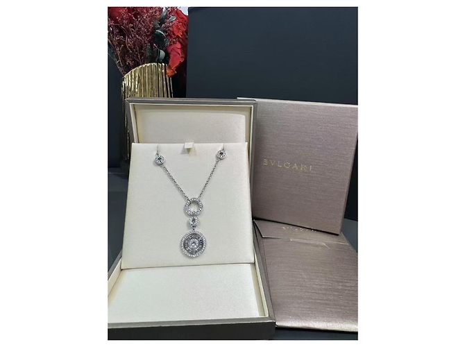 Bulgari Collana Bvlgari Astrale in Platino e Diamanti Argento - vista 6