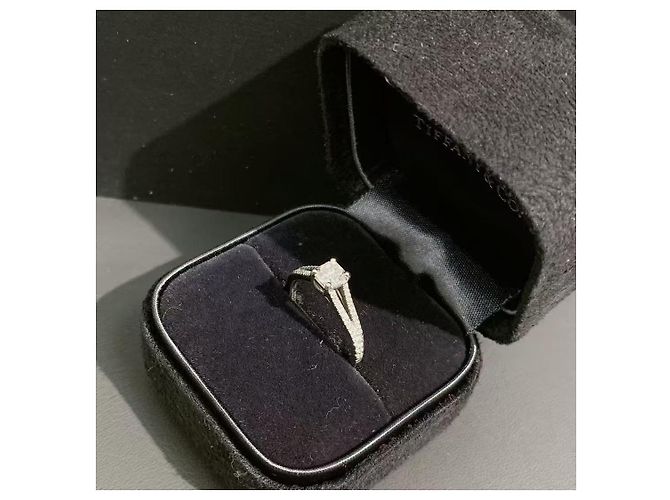 Anello di diamanti Tiffany & Co. Lucida Argento - vista 4
