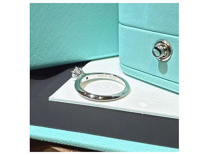 Anillo de compromiso Tiffany & Co. Diamante 0,26 quilates Plata - vista 9