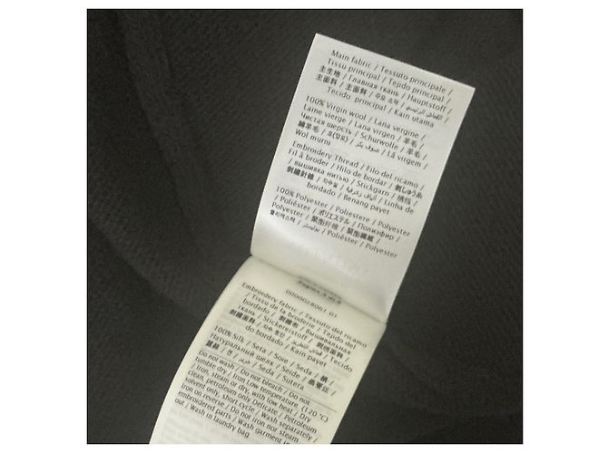 Valentino Schwarzer Wollpullover mit Perlenbesatz und Schleife - Ansicht 6