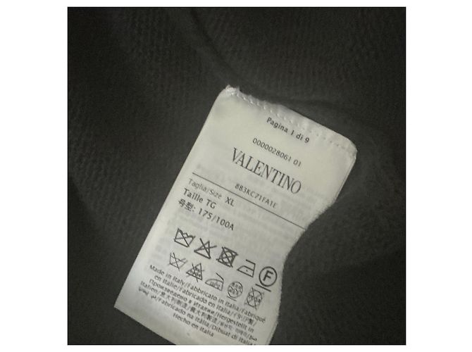 Valentino Schwarzer Wollpullover mit Perlenbesatz und Schleife - Ansicht 7