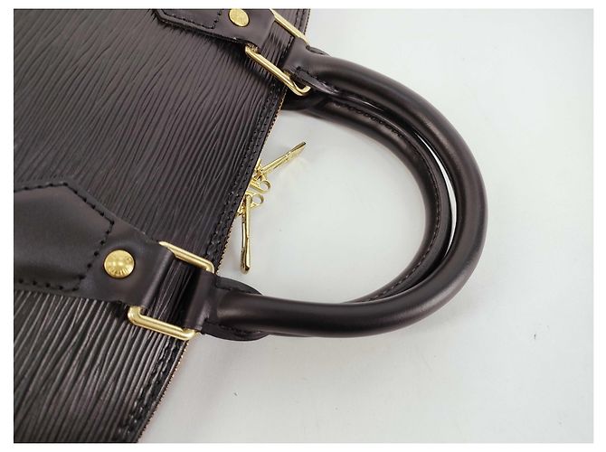 Borsa Louis Vuitton Moon Alma in Tela Monogram Nero - vista 3