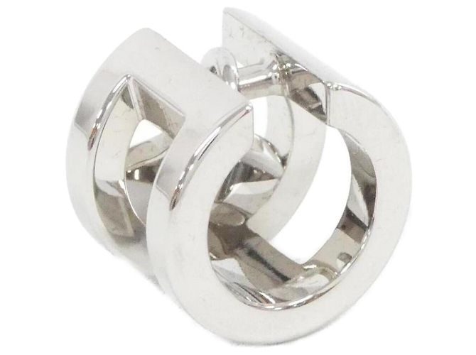 Ring Hermès Sciarpa e anello per muffola Hermes Mini H Citron Argento - vista 3