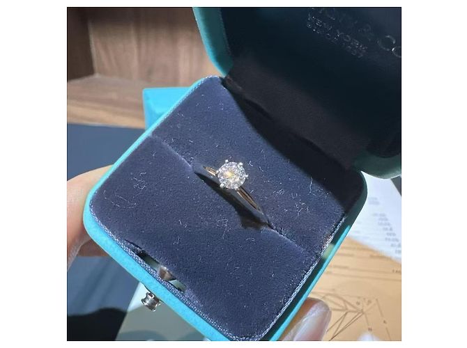 Tiffany & Co. Verlobungsring mit 0,3 Karat Diamant Silber - Ansicht 2