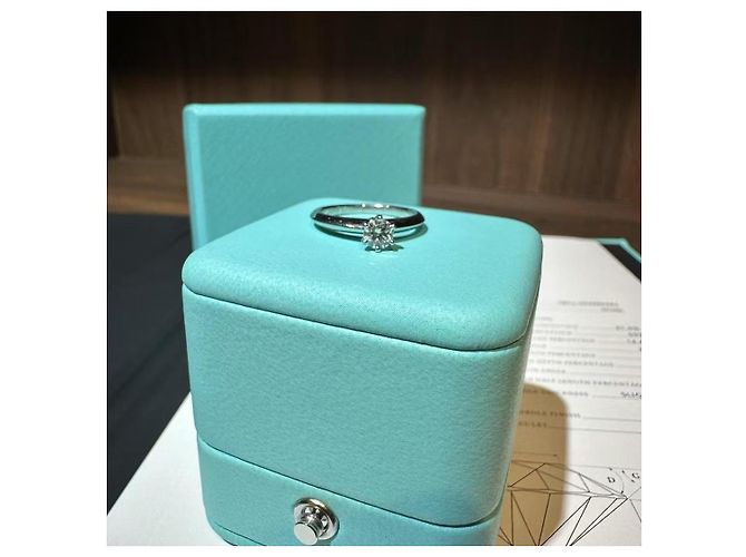Tiffany & Co. Verlobungsring mit 0,3 Karat Diamant Silber - Ansicht 9