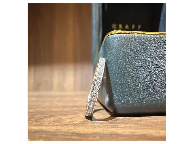 Anillo Eternity Graff Classic Diamantes Plata - vista 2