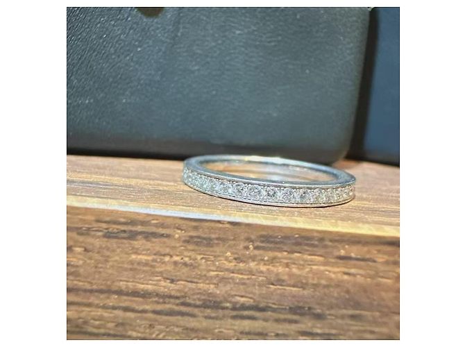 Anillo Eternity Graff Classic Diamantes Plata - vista 3
