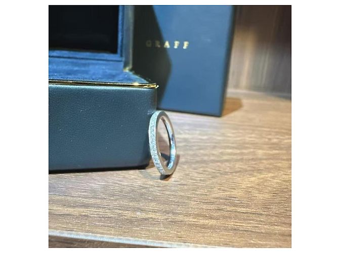 Anillo Eternity Graff Classic Diamantes Plata - vista 5