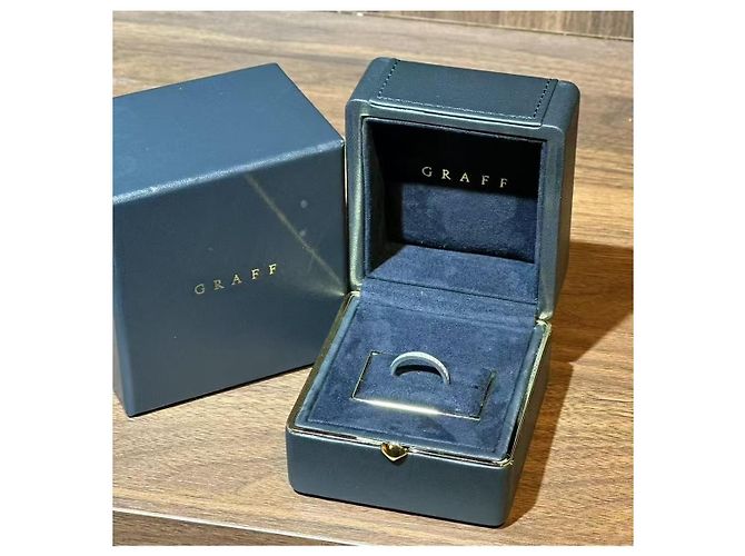 Anillo Eternity Graff Classic Diamantes Plata - vista 8