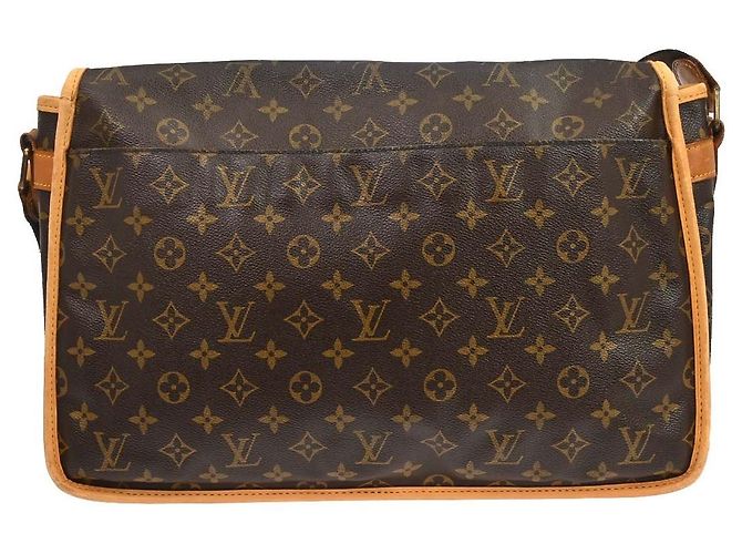 Louis Vuitton Sac Gibeciere Messenger Bag Monogram Canvas GM Marrone - vista 2