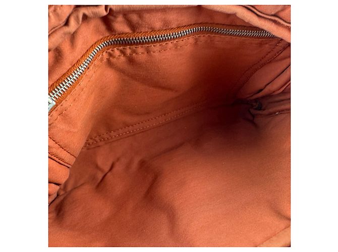 Acapulco Hermès Marsupio Hermes Orange Toile Chevron Arancione - vista 11