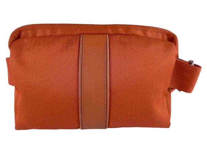 Acapulco Hermès Marsupio Hermes Orange Toile Chevron Arancione - vista 3