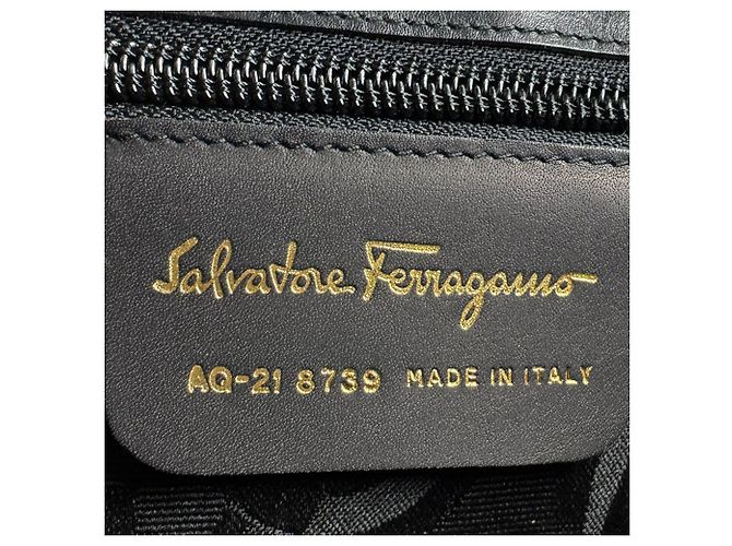Borsa a tracolla in pelle Salvatore Ferragamo Nero - vista 13