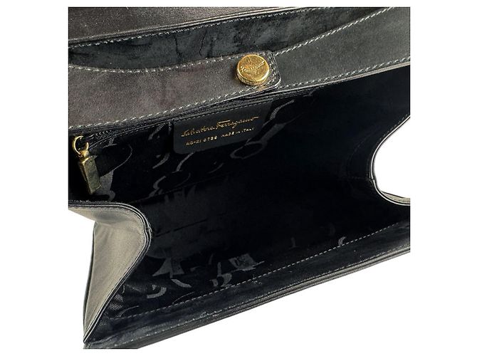 Borsa a tracolla in pelle Salvatore Ferragamo Nero - vista 5