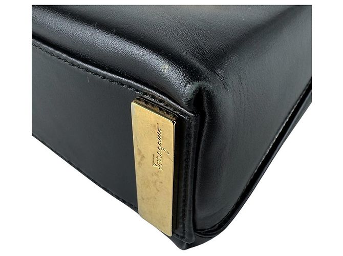 Borsa a tracolla in pelle Salvatore Ferragamo Nero - vista 9