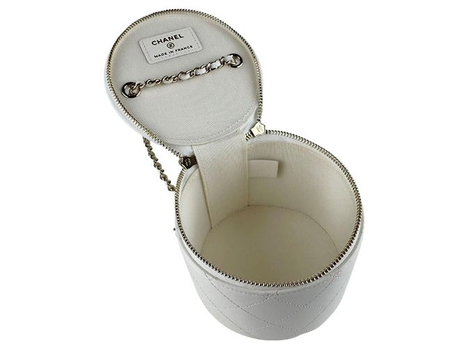 Borsa a tracolla in pelle Chanel Nero Bianco - vista 5